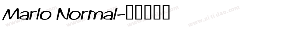 Marlo Normal字体转换